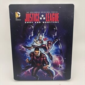 Justice League Gods and Monsters Steelbook Blu-ray DVD DC Animated Movie